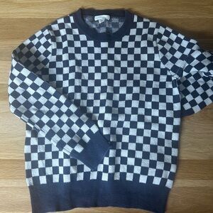 Crewcuts kids' checkerboard sweater size youth small 6/7